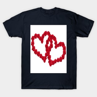 Hearts from a rose. T-Shirt